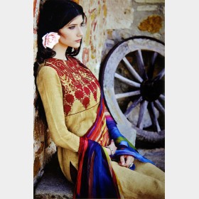 Fair lady’s soft mercerized cotton shalwar Kameez with full embroidery